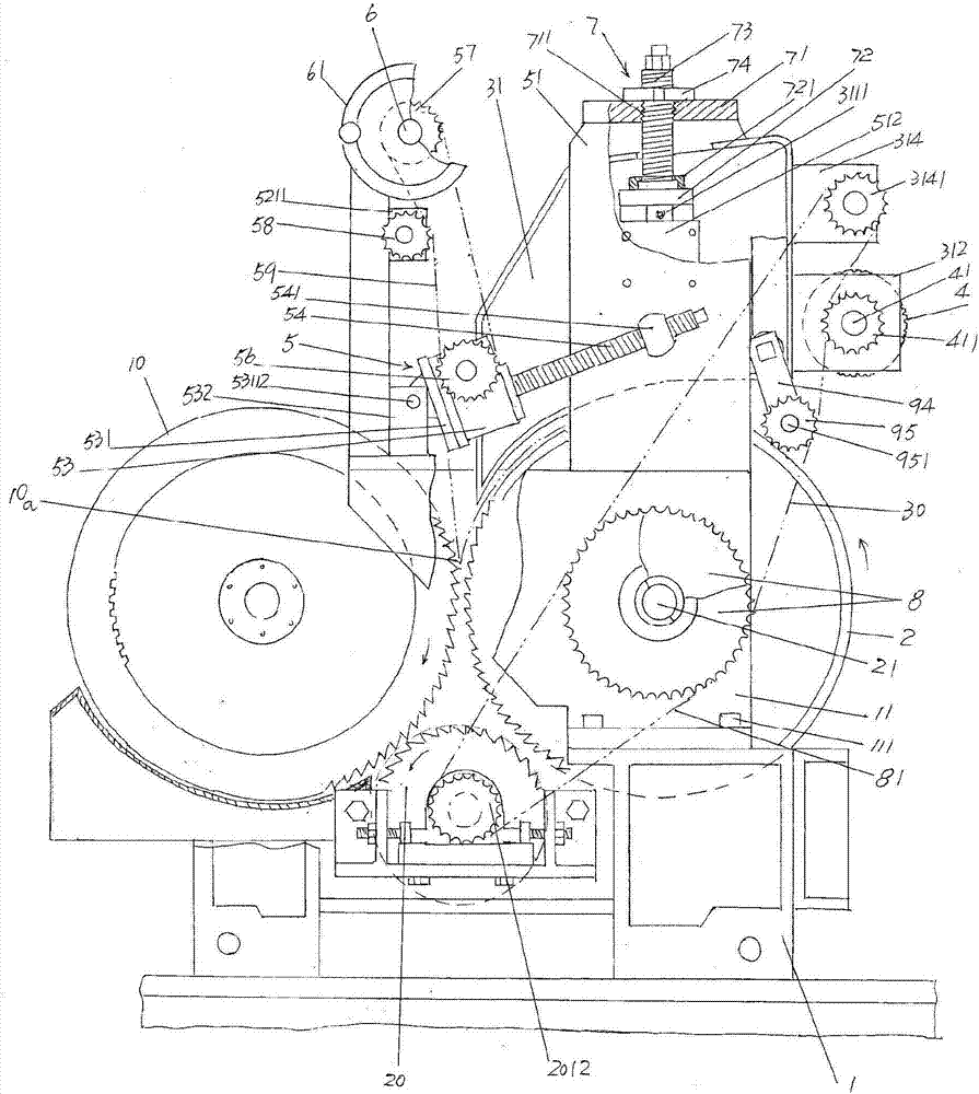 Cotton feeding device of carding machine with improved structure