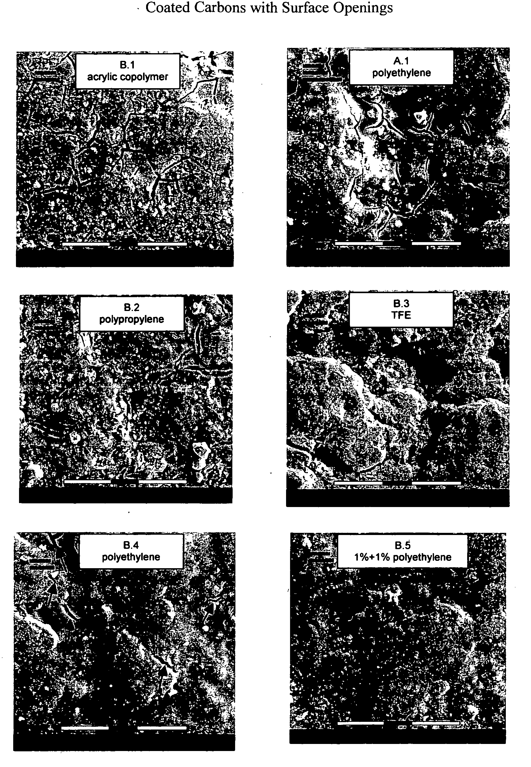 Porous coatings on adsorbent materials