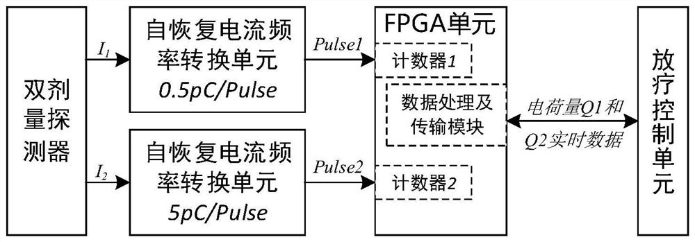 Radiotherapy dose monitoring device with self-recovery function