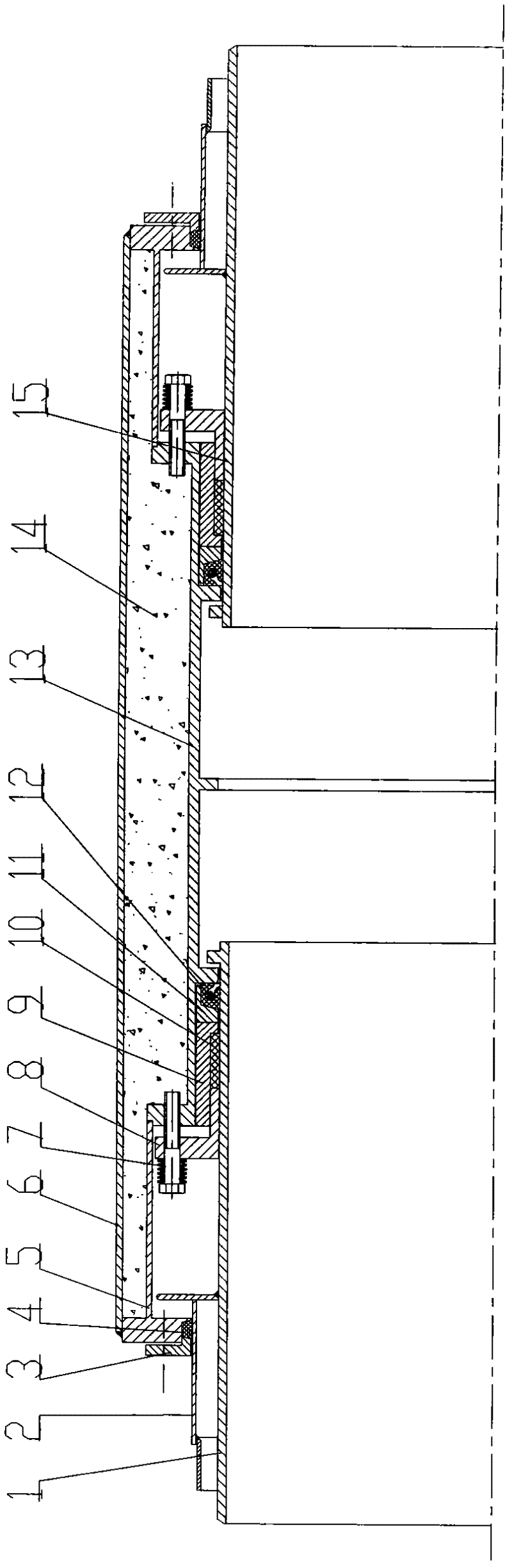 Direct-buried type maintenance-free sleeve compensator