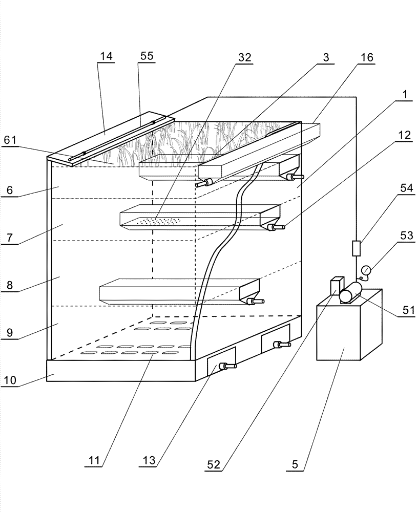 Experimental facility for multi-medium percolation and purification of urban rainfall runoff