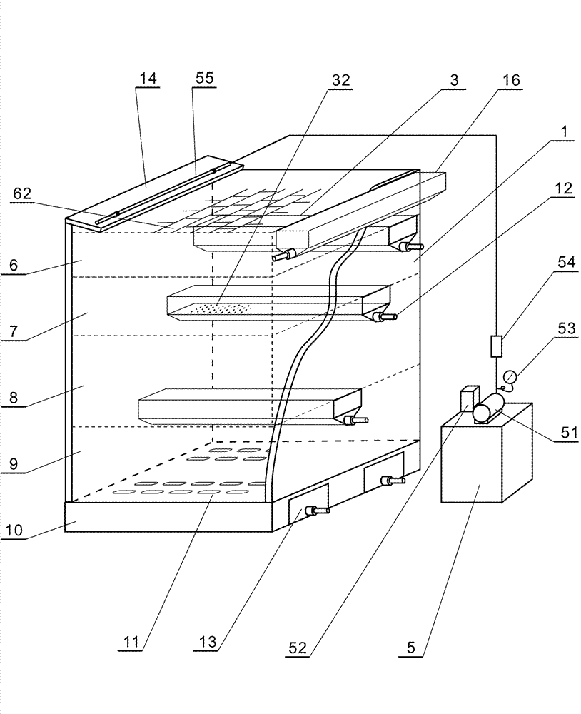 Experimental facility for multi-medium percolation and purification of urban rainfall runoff