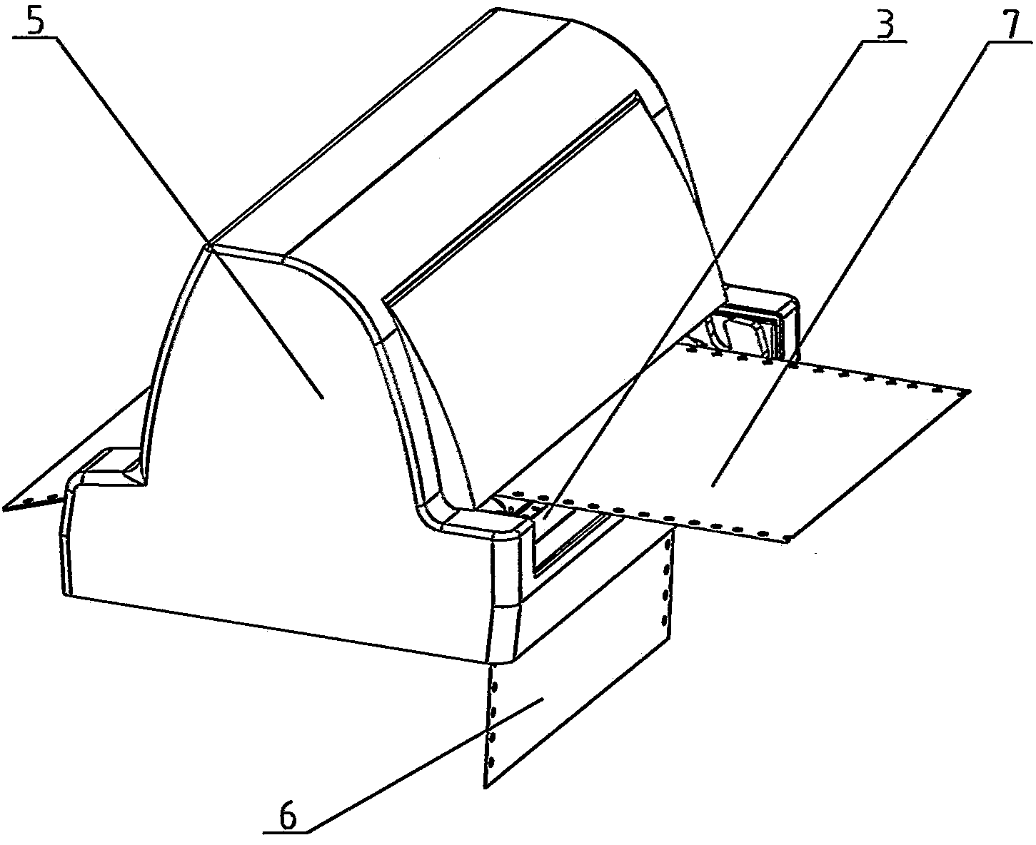 Automatic copy separating mechanism for multi-copy chain type paper bill printer