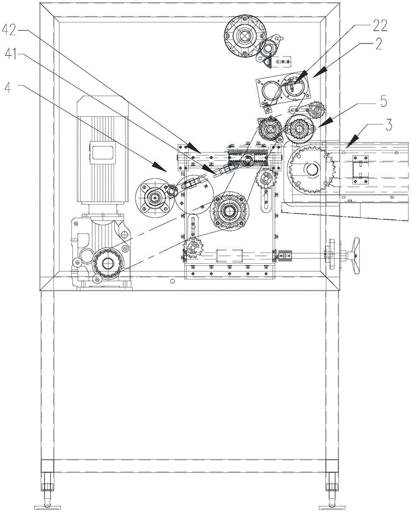 Cutting and dividing device for leavened pancakes