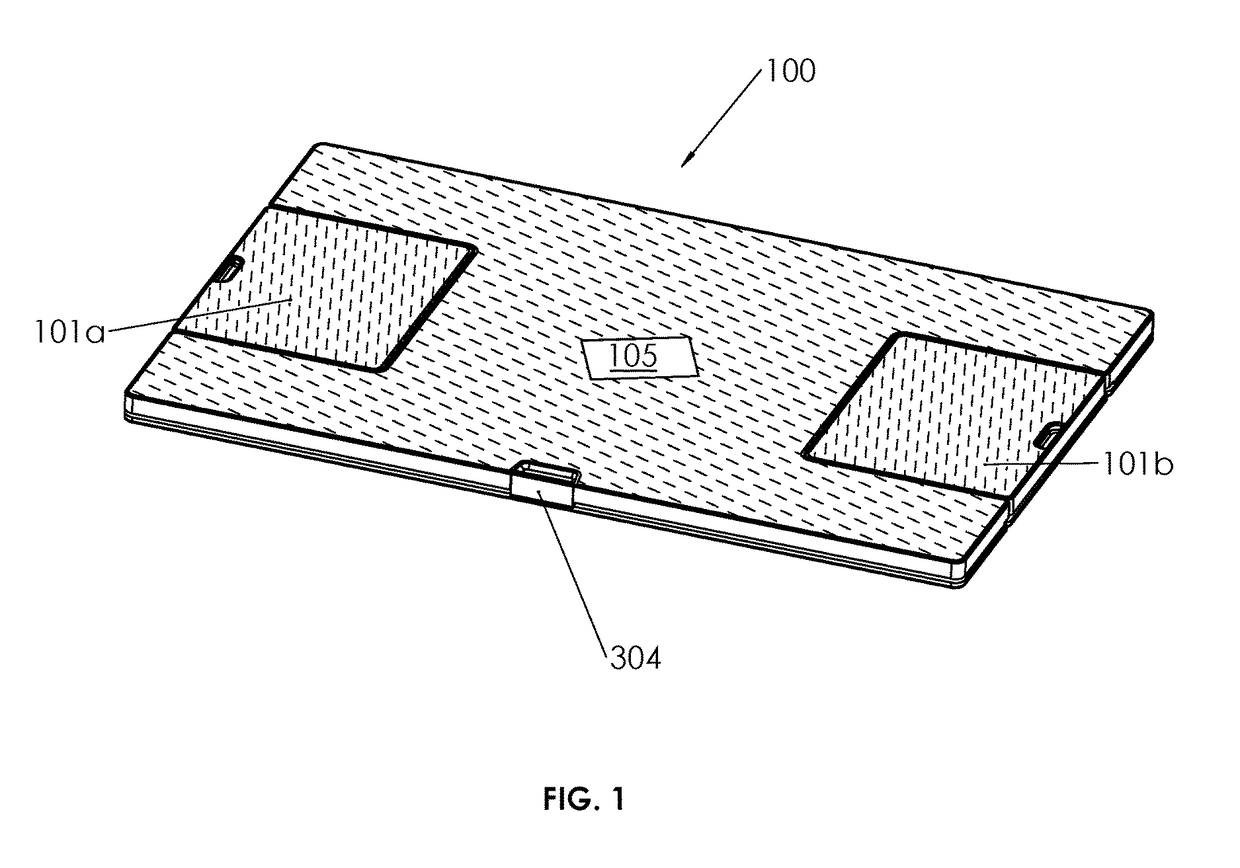 Vibration cancelling platform for use with laptops or tablet computers used in moving vehicles