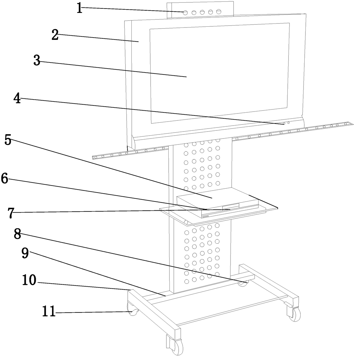 Universal intelligent home equipment mounting support