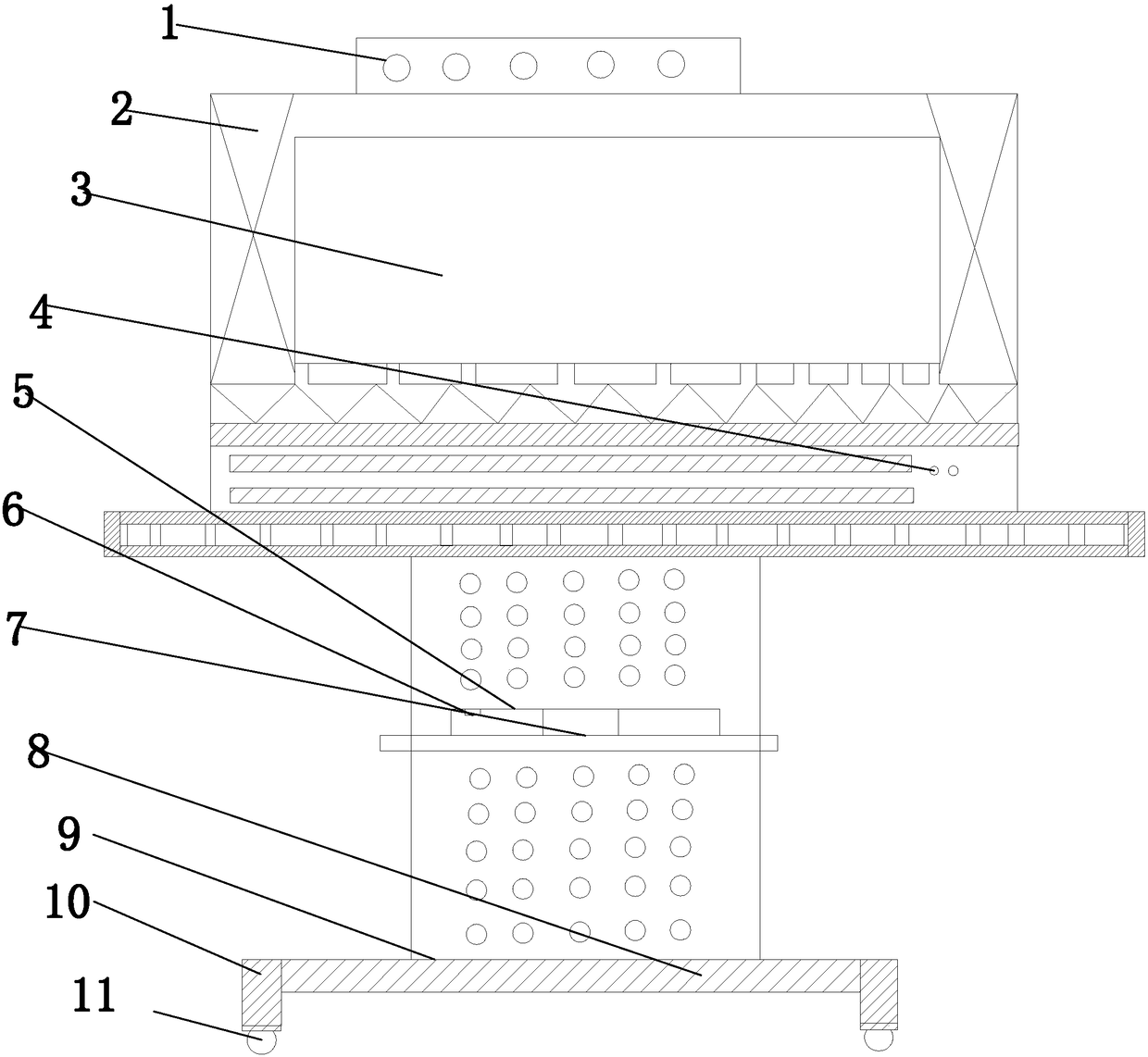 Universal intelligent home equipment mounting support