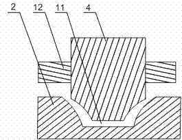 Method for machining and manufacturing oil tank supporting frame