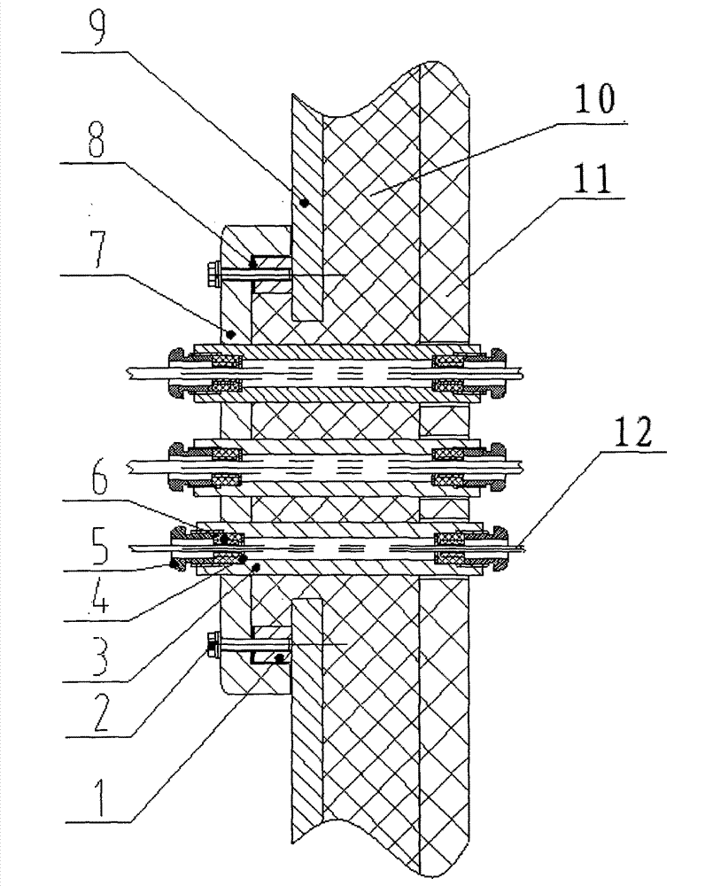 Cable transition interface for mine-used lifesaving cabins