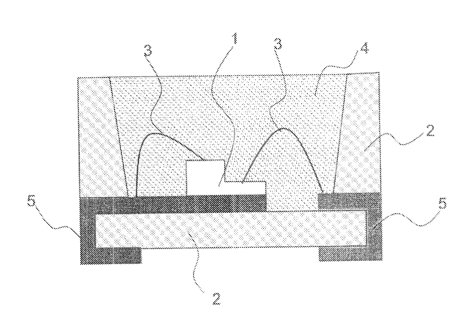 Material for a molded resin for use in a semiconductor light-emitting device