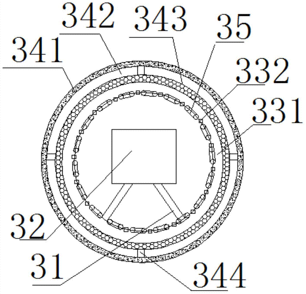 An anti-corrosion monitoring operation three-chamber vacuum furnace