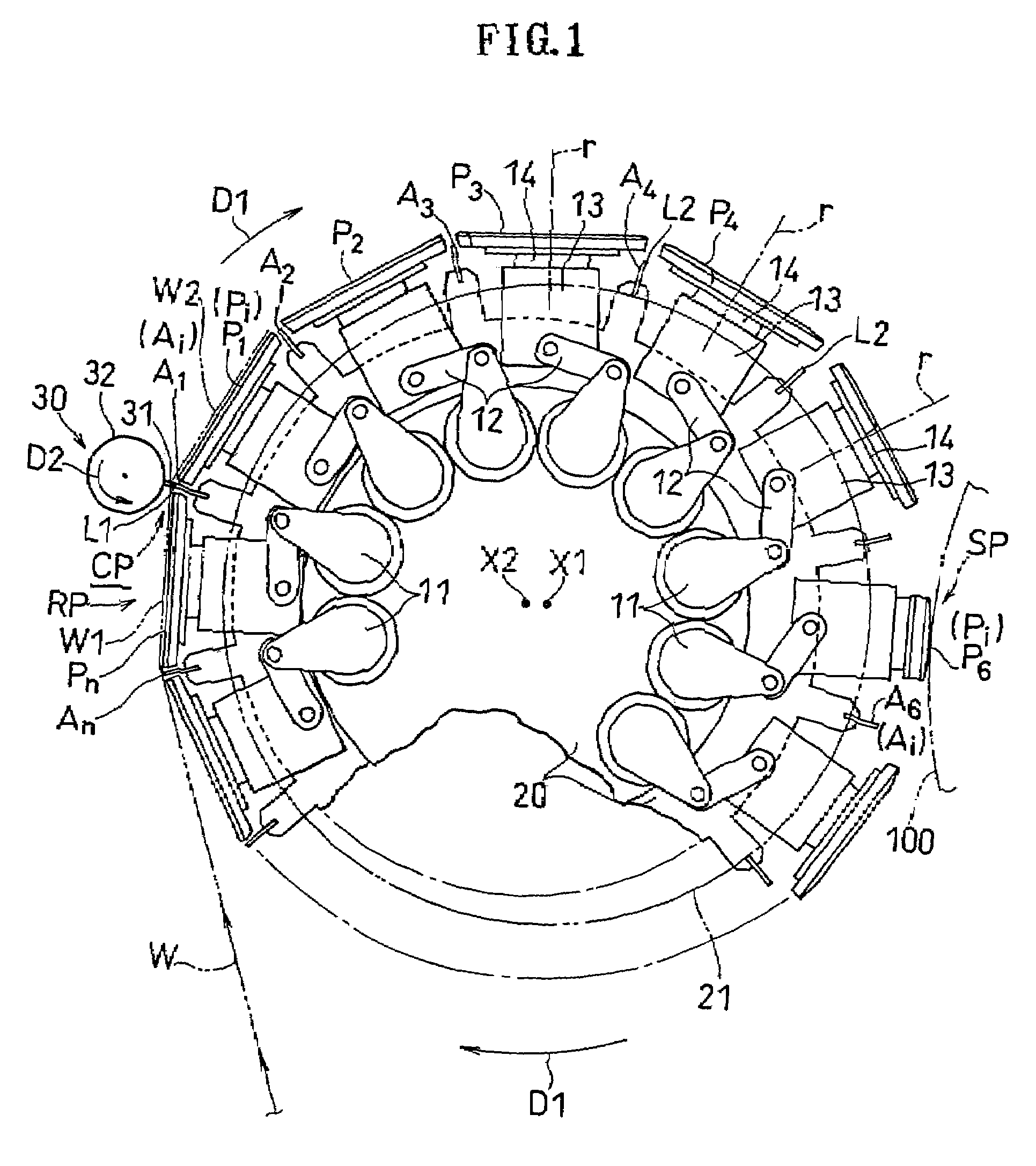 Web processing device and web processing method