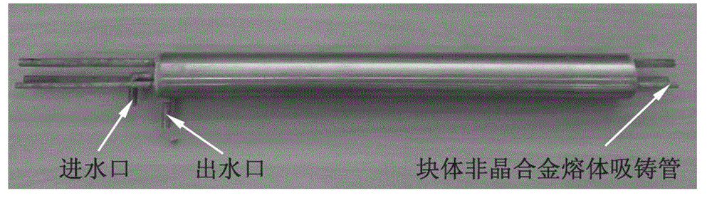 Flowability testing method and device for zirconium base block amorphous alloy melt