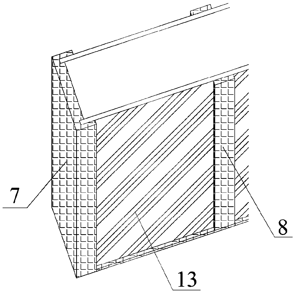 A flat air-lift circulation type photosynthetic microorganism cultivation device