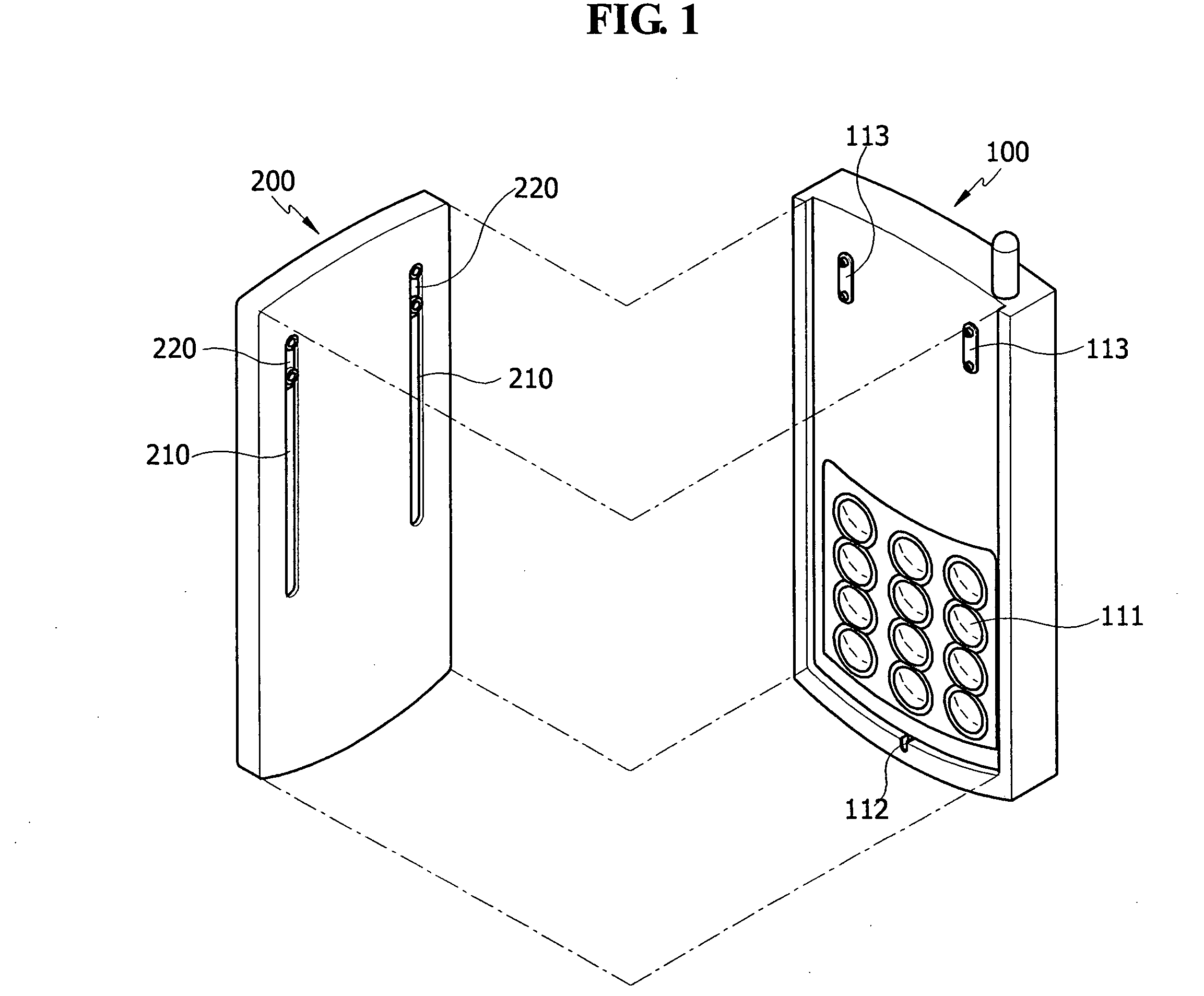 Rotating slide-type mobile communication terminal