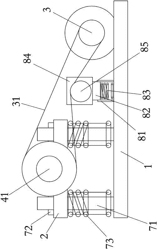 Conveying belt sweeping device