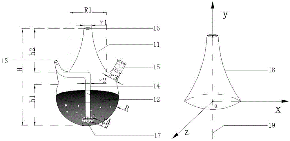 Low power dual frequency ultrasonic fenton oxidation reactor device