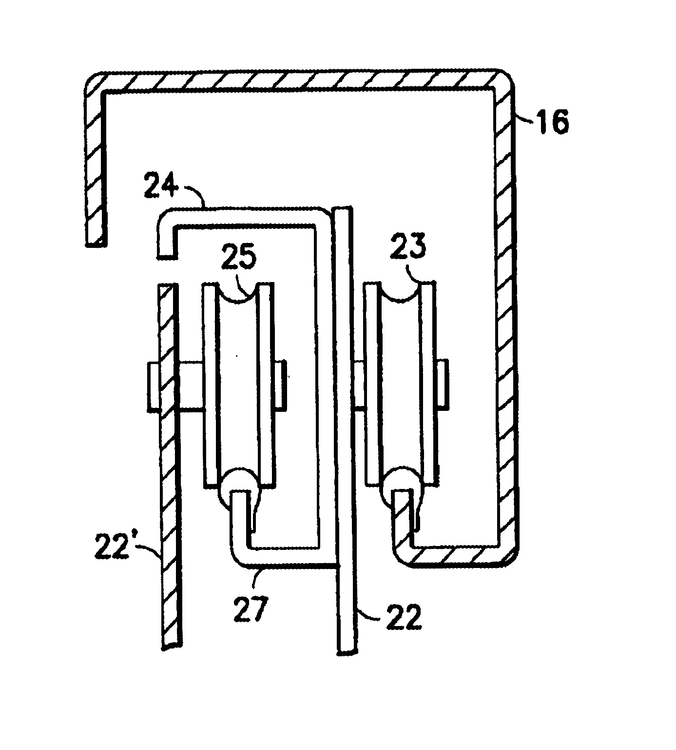 Door track for an elevator door system