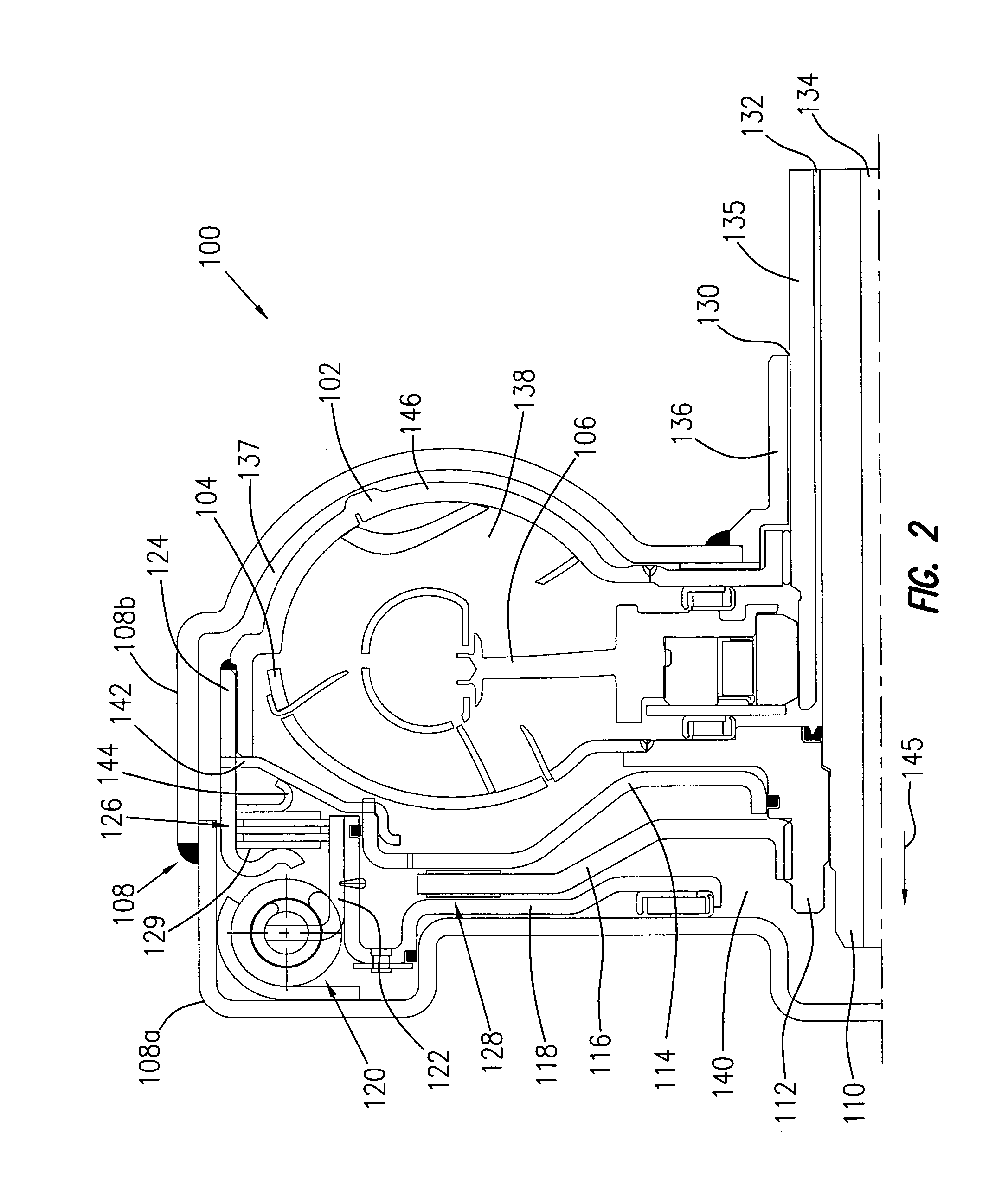 Normally closed three pass multi-function torque converter