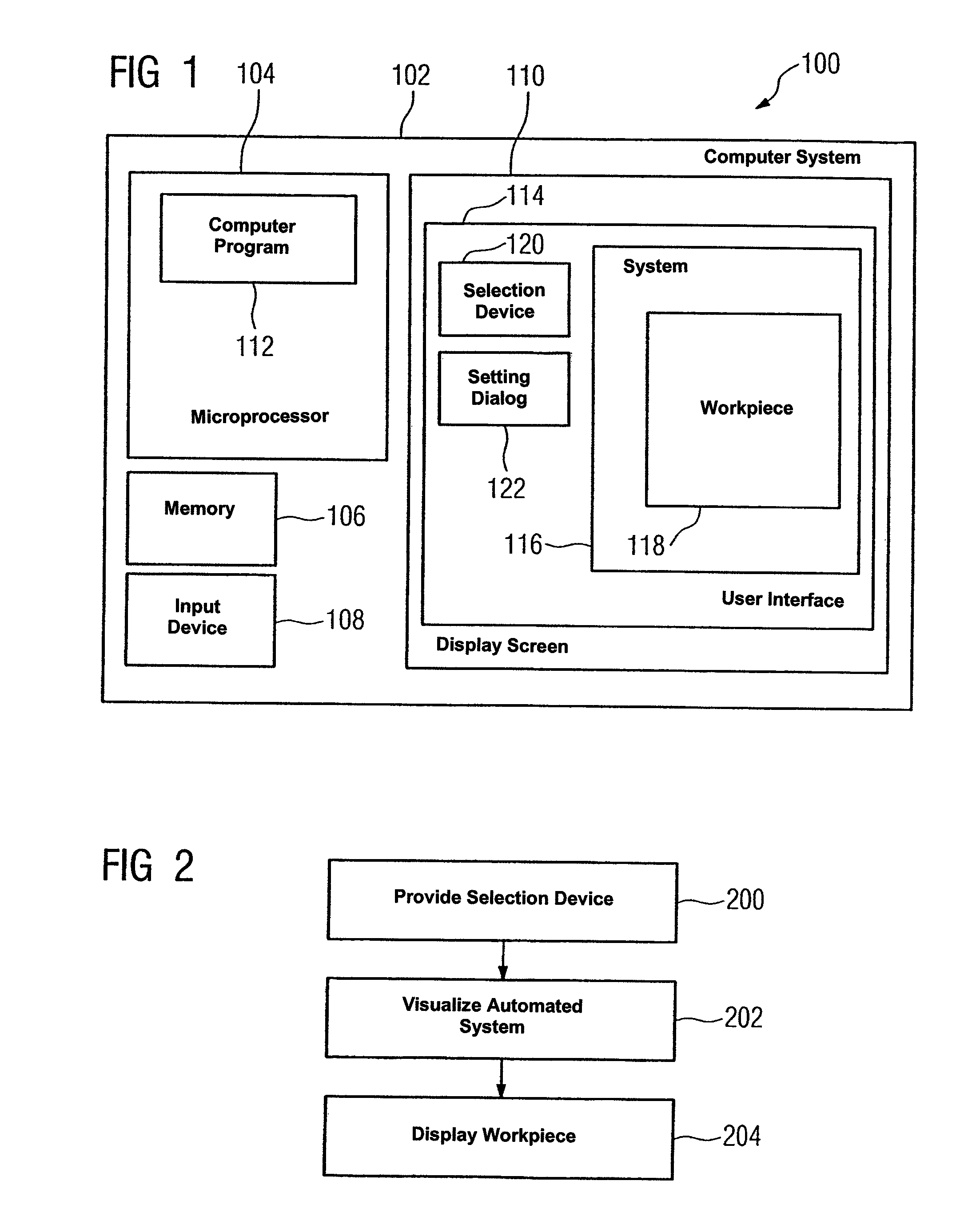 Method and device for visualizing an installation of automation systems together with a workpiece