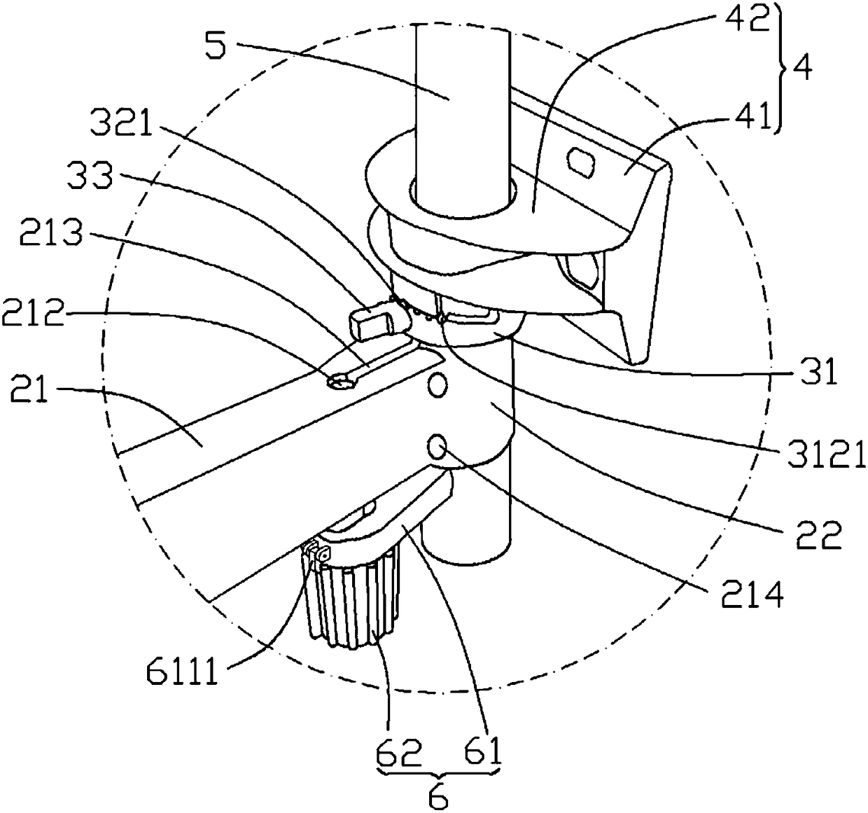 Door hinge structure with door gap adjustment function