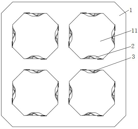 Pipeline vibration reduction grillwork based on metal rubber and working method of pipeline vibration reduction grillwork