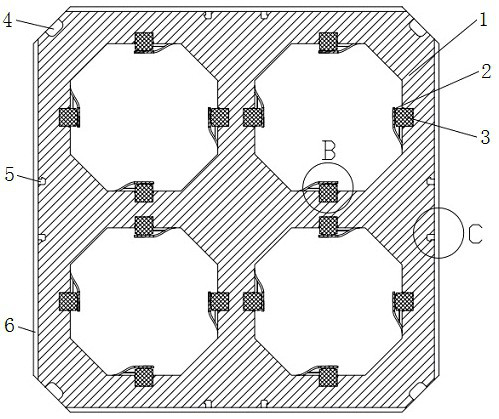 Pipeline vibration reduction grillwork based on metal rubber and working method of pipeline vibration reduction grillwork