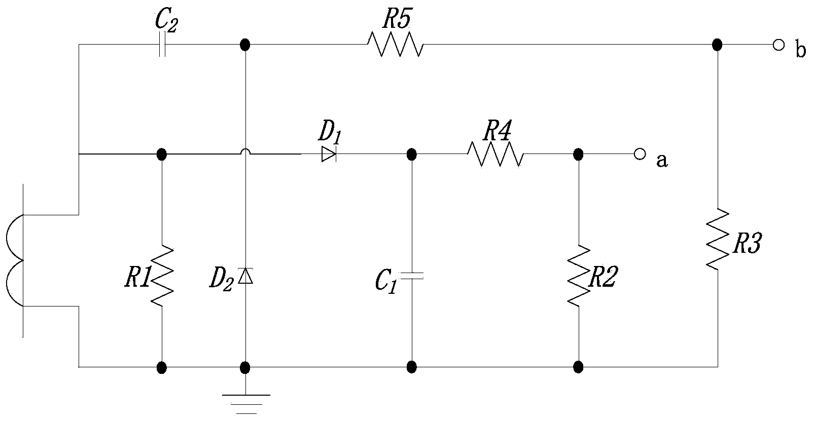 Lightning current detecting device