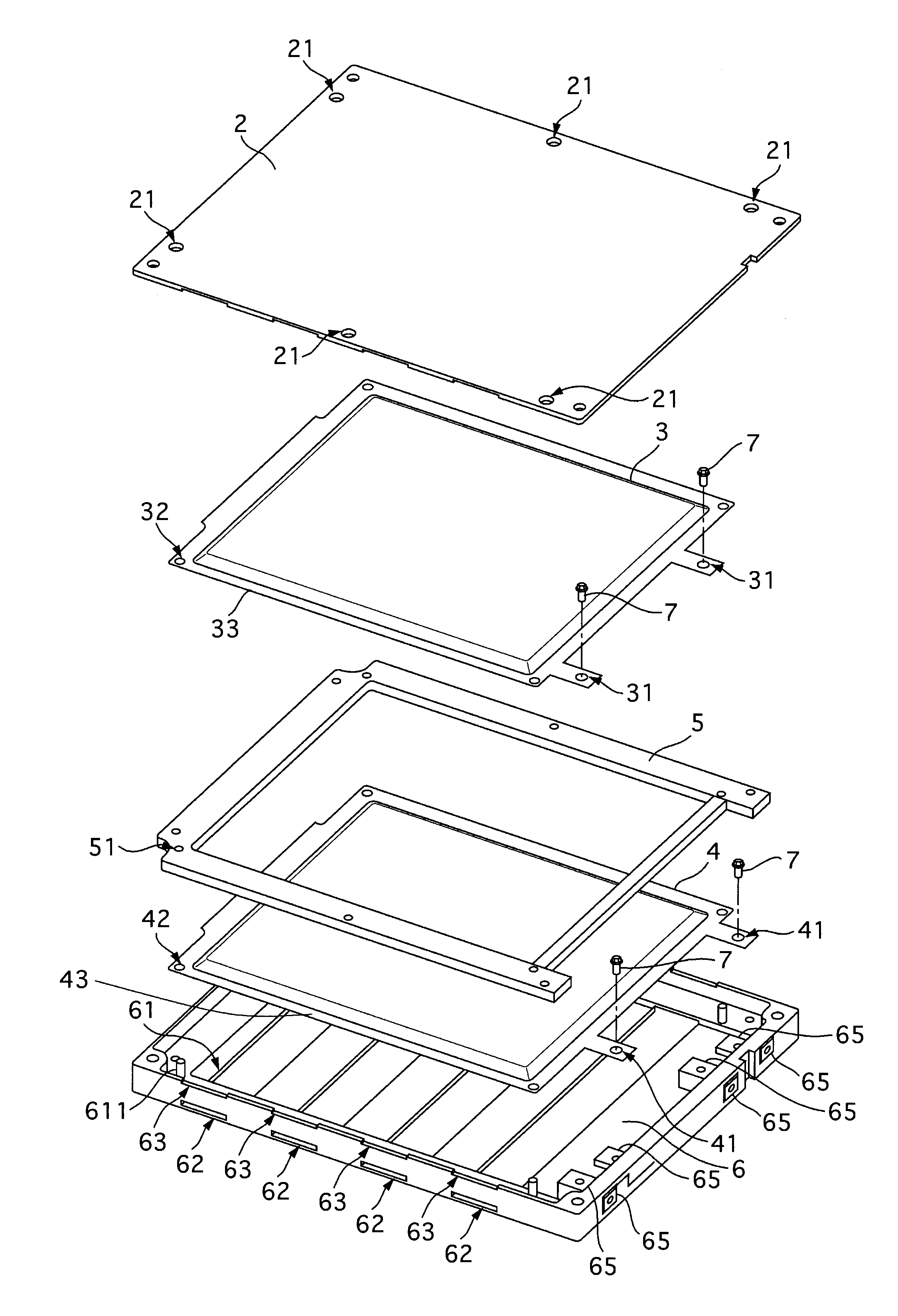 Battery-cell module structure of battery