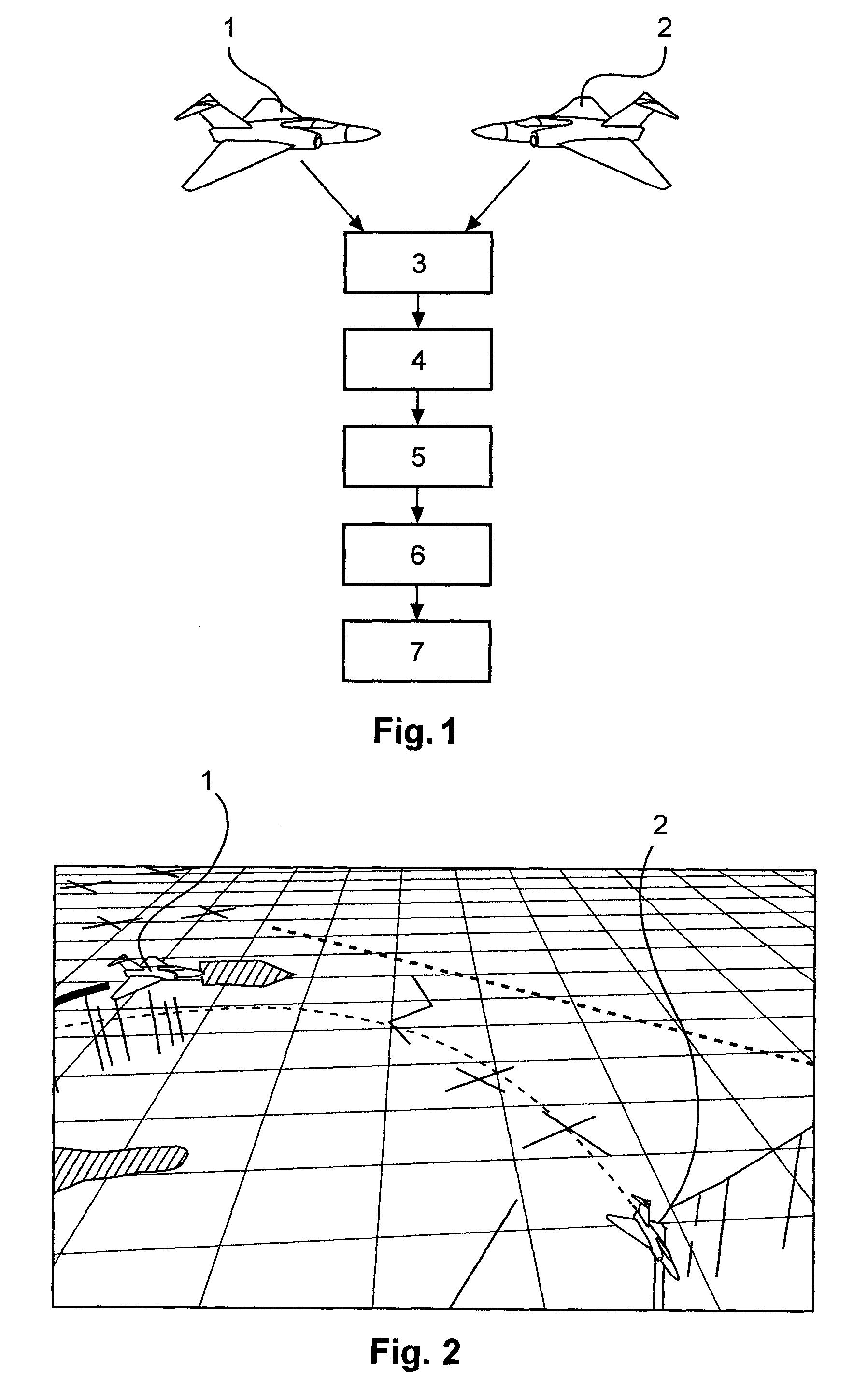 Method for duel handling in a combat aircraft