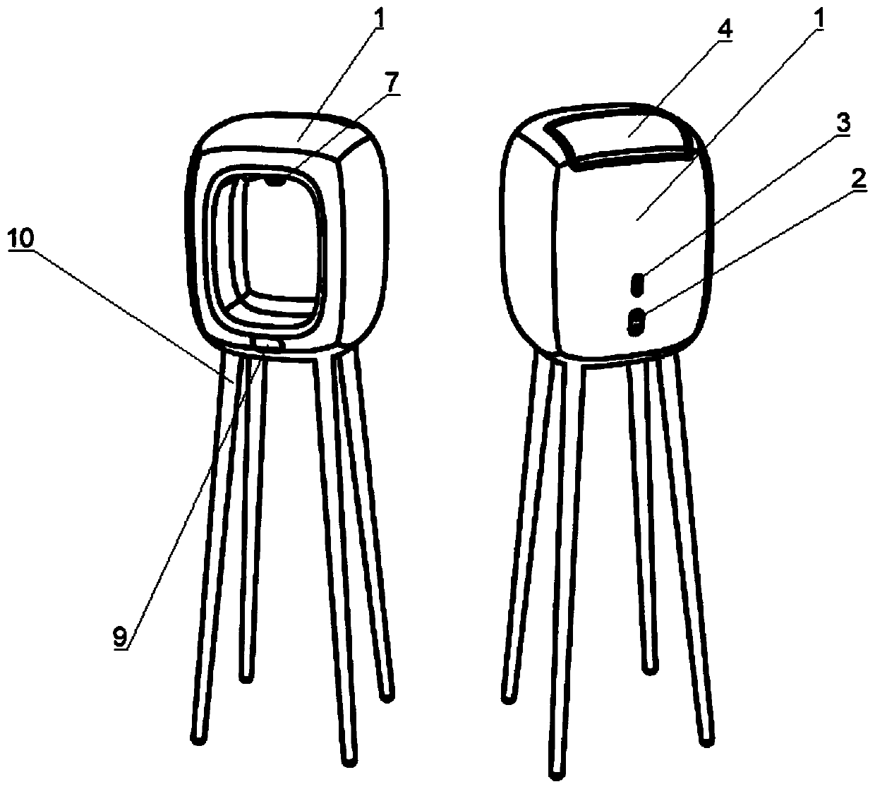 Furniture type pipeline water dispenser facilitating water taking