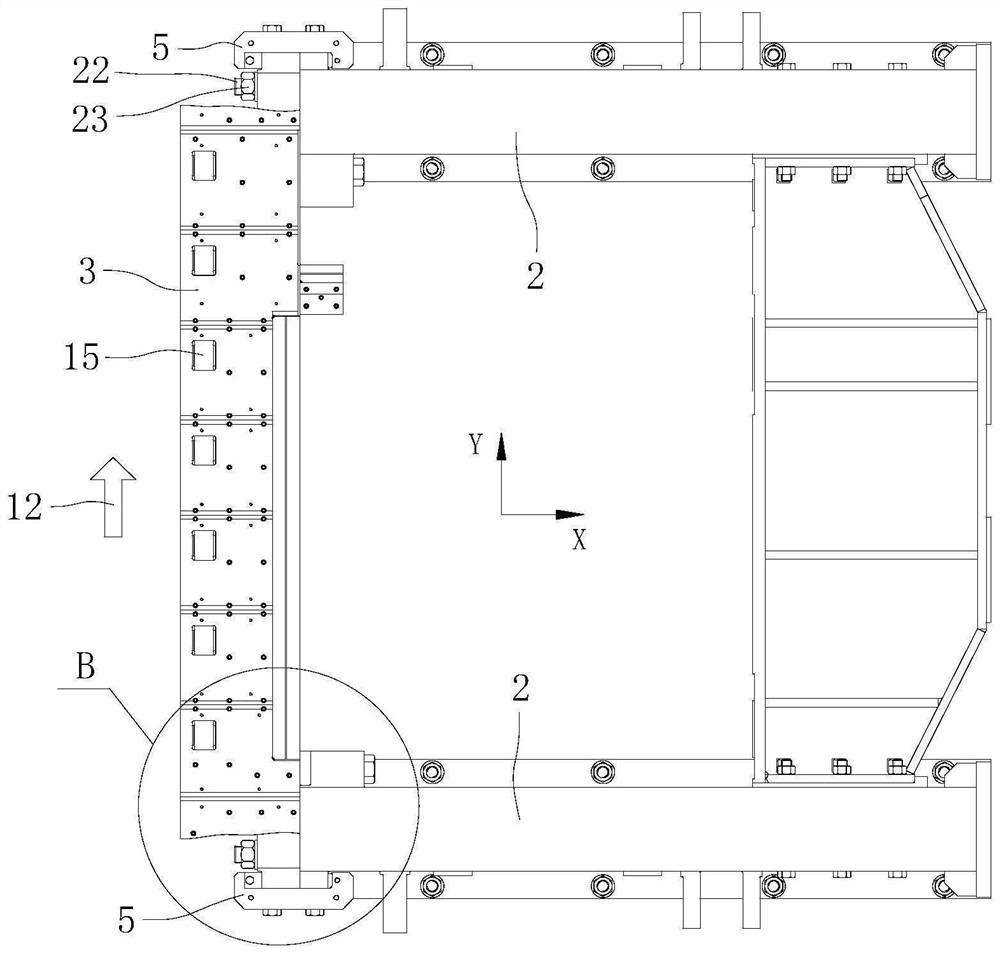 Lower knife rest device