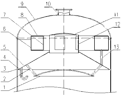 Gas-liquid separating device