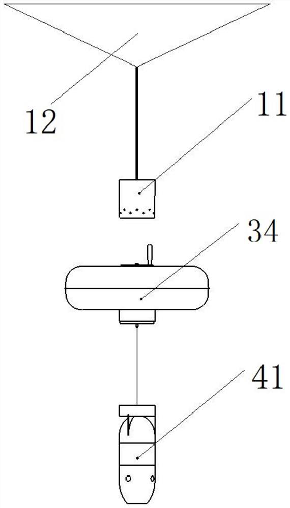 Temperature-salinity-depth instrument and matching device with temperature-salinity-depth instrument and carrying platform