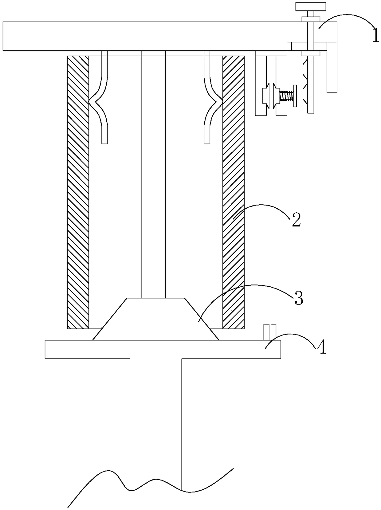 Bag-cutting winding barrel for supermarkets