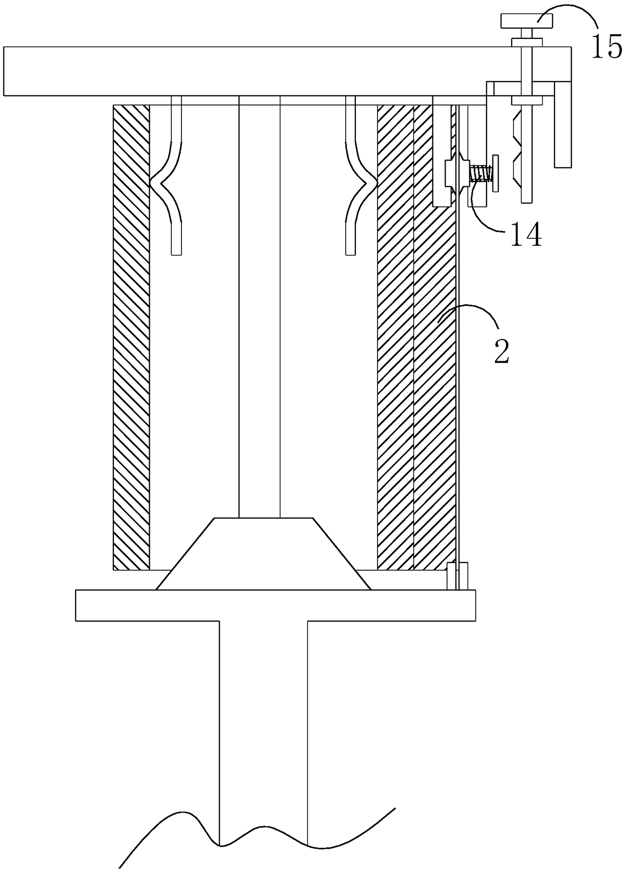 Bag-cutting winding barrel for supermarkets