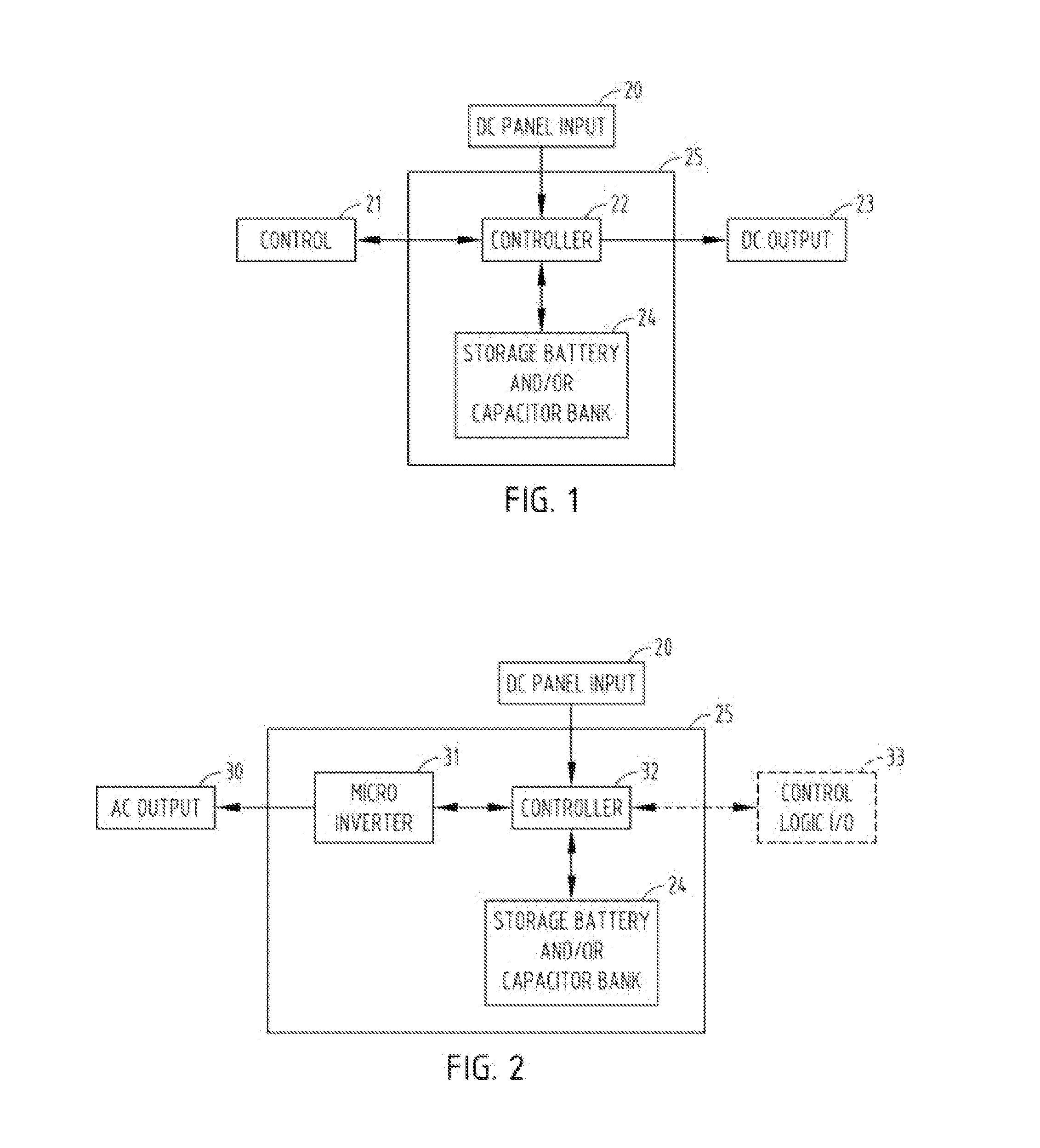 Distributed energy storage and power quality control in photovoltaic arrays