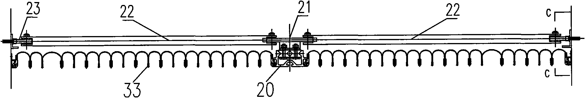 Equal angle mechanism for bus hinged tent