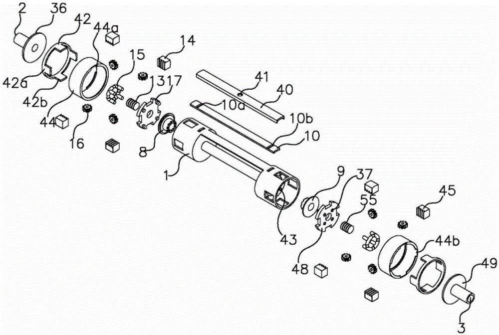 Vortex tube with axial cold and heat switching mechanism and heat exchange system with same