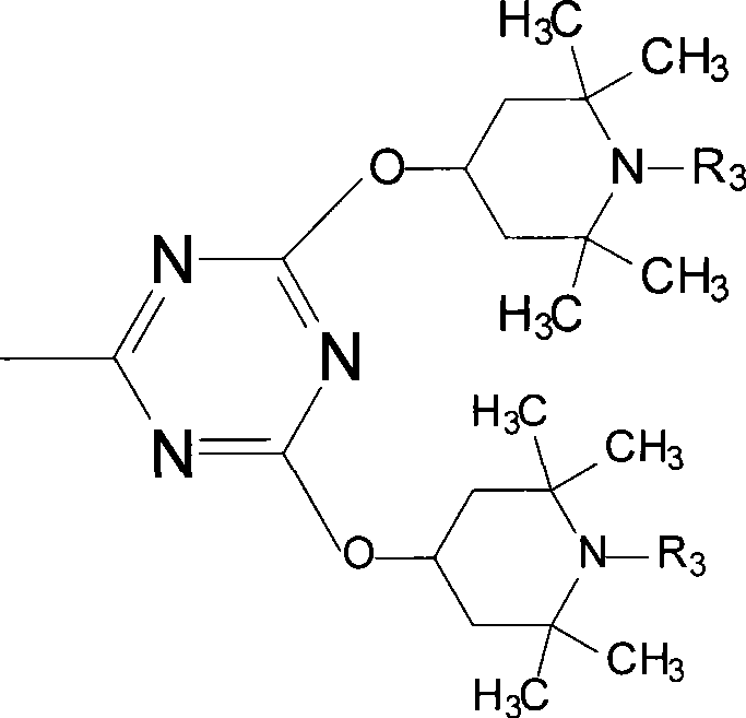 Benzotriazole light stabilizer containing hindered amine group