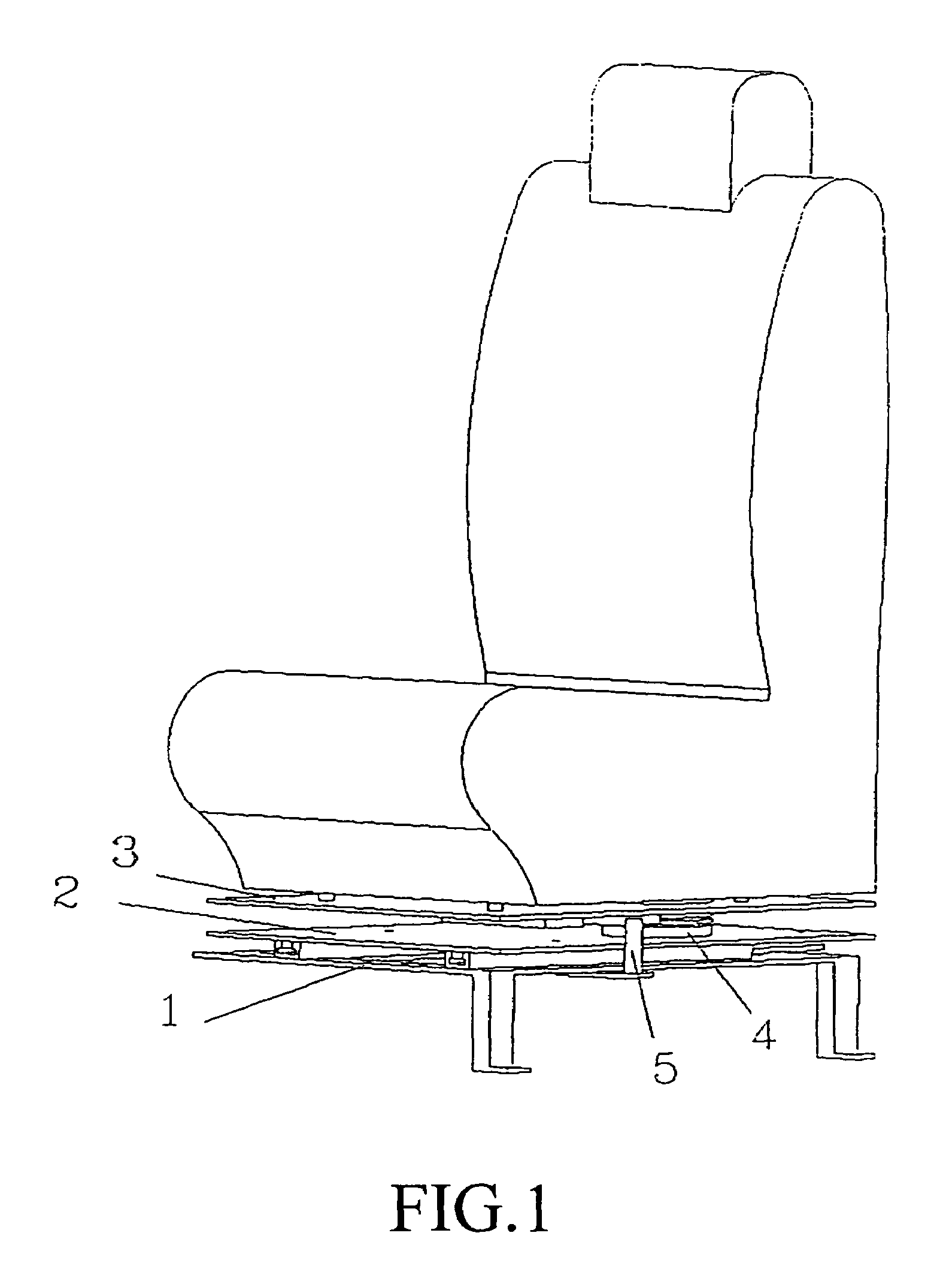 Rotating car seat mechanism