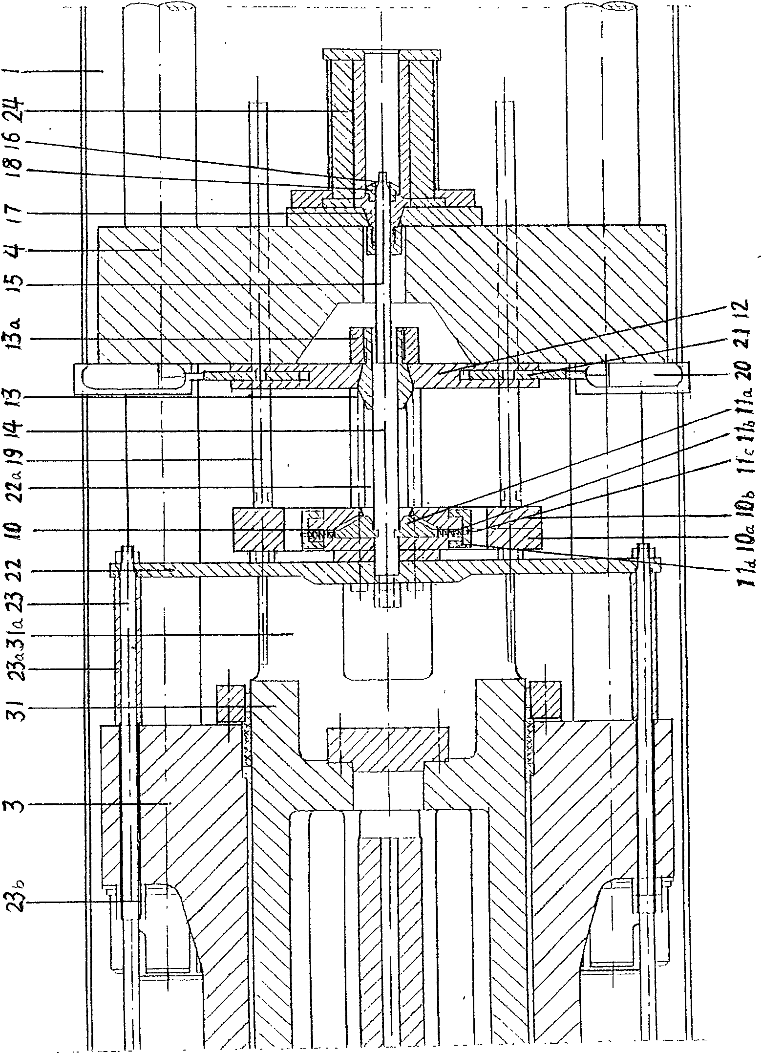 Alloyed steel horizontal type indirect extrusion machine