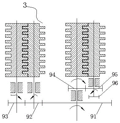 Circulating milling device