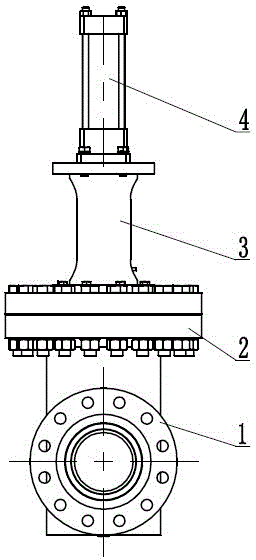 Novel high-medium-low-pressure wear-resisting double-gate-disc ash gate valve