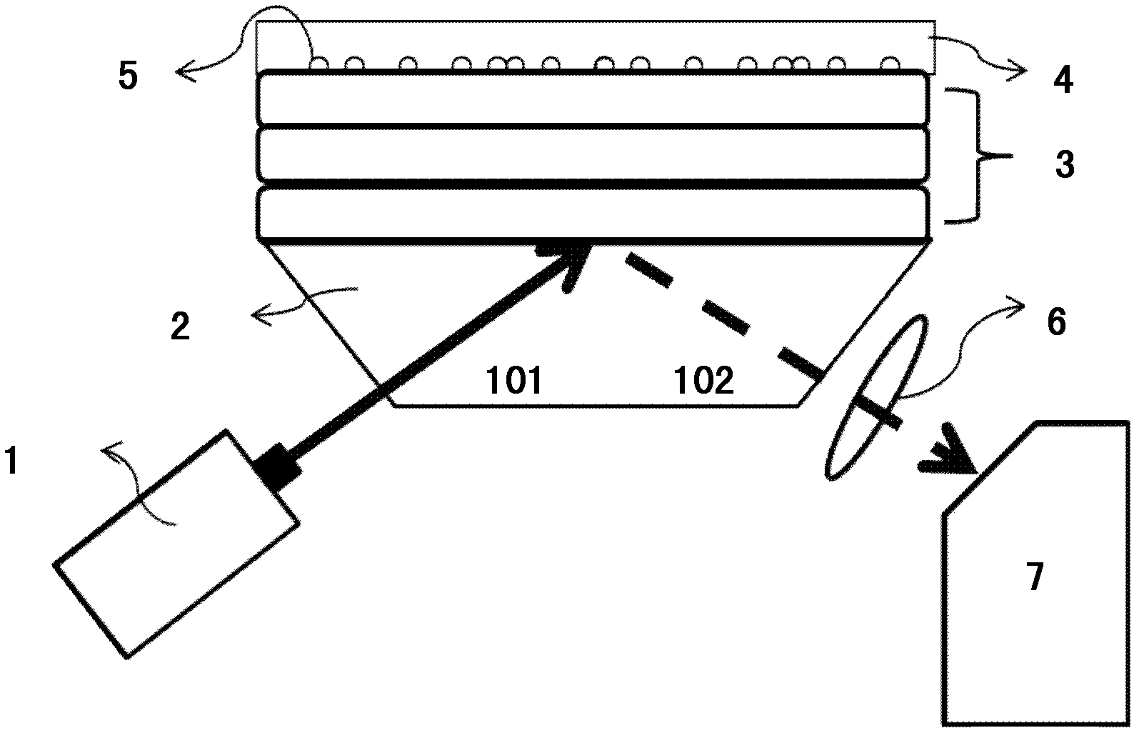 Device for directionally emitting enhanced Raman spectrums by utilizing surface plasmas