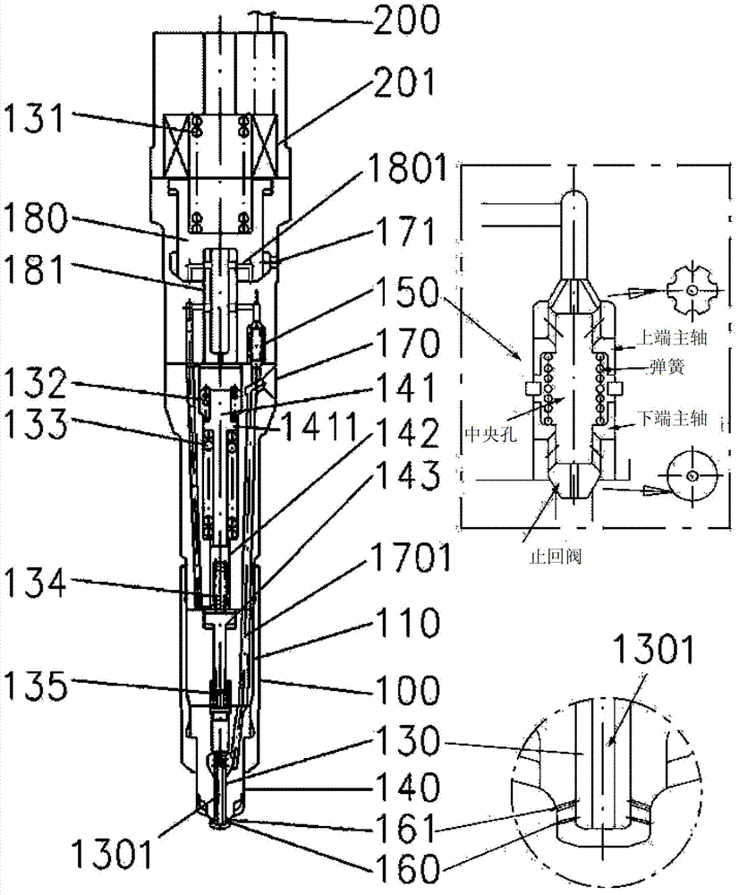 Two-stage fuel injection valve for a diesel engine, comprising a solenoid valve and a shuttle valve