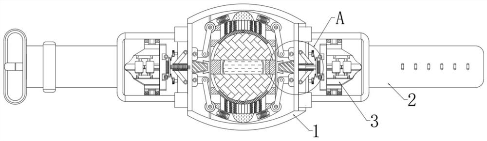 Watch self-protection and automatic cleaning device for intelligent manufacturing