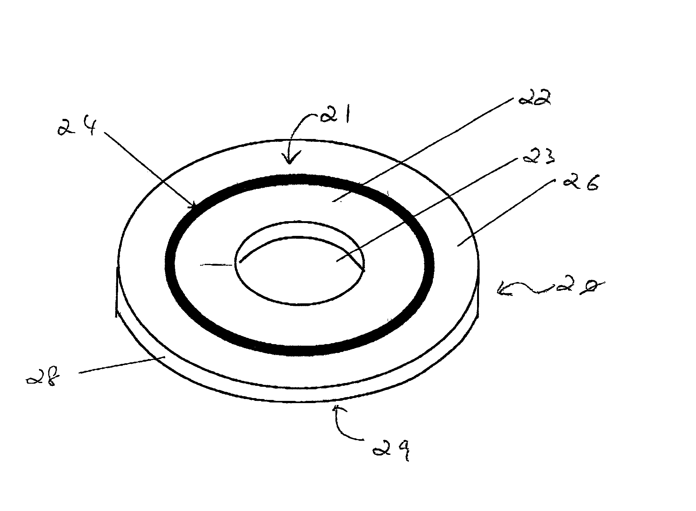 Ring-shaped piezoelectric transformer having an inner and outer electrode