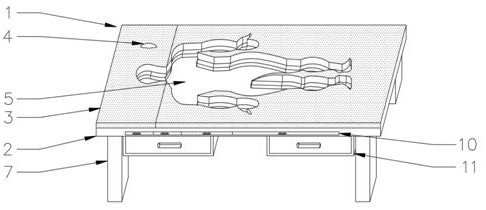 Moxibustion electrified smokeless thermal therapy bed