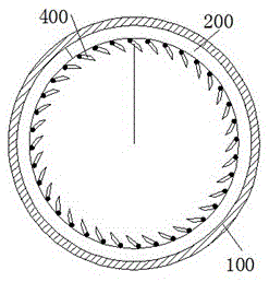 Continuous conveying device for crystal precipitation